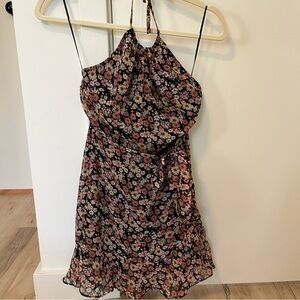 Abercrombie & Fitch Black Floral Mini Dress
